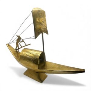 Historical Boat with Father Of Nation Bangladesh Engraved Picture made with brass 18x12 inch with weight of 4lb 4 oz brass