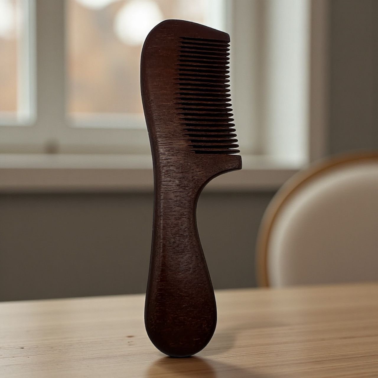 Wooden Comb with hand held - Image 2