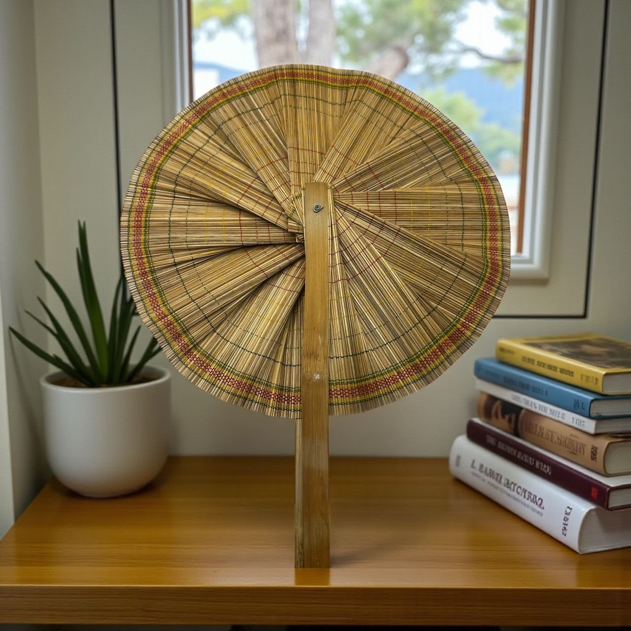 Hand Fan made with Bamboo - Image 2